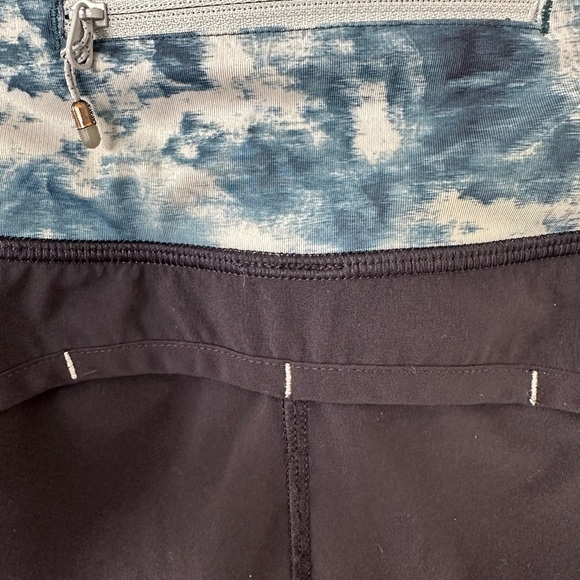 Lululemon Speed Shorts Navy Blue Tidal Waistband Size 6 - Picture 9 of 10